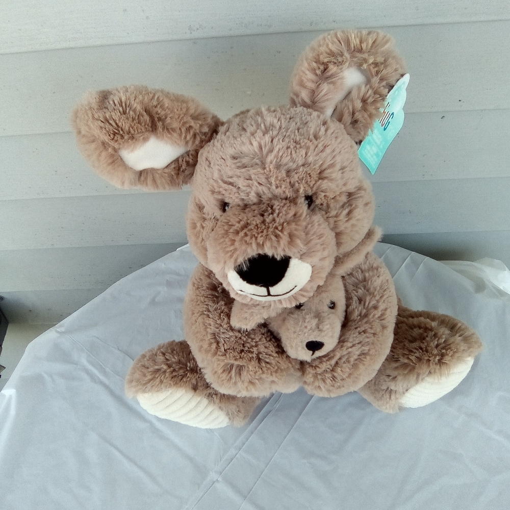 Adorable Brown Kangaroo Stuffed Animal - Picture 4 of 6